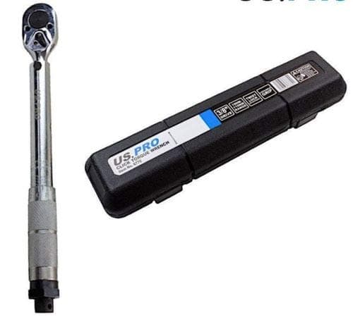 U.S PRO 3/8" Drive Click Torque Wrench 19-110 NM / 8-80 ft/lbs 6770