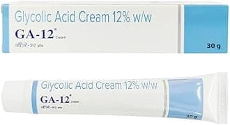 GA 12 Cream 30g | Glycolic Acid Cream| 12% Glycolic Acid– Intense Exfoliation for Pigmentation, Bumpy Skin & Acne Scars
