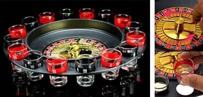 NEW 16 SHOT RUSSIAN ROULETTE DRINKING GAME PARTY SET SPIN SHOT STAG HEN GAME GLASS GAMES ADULT 18+ DRINKING by Gifts4Home
