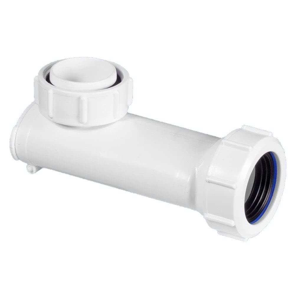 1-1/4" Self Closing Space Saver Basin Waste Trap WHB-1 | Compact Anti-Odour Trap for Cloakrooms & Basins | Horizontal Outlet | Hygienic, Durable Design