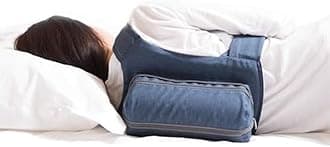 WoodyKnows Snoring Relief Side-Sleeping Back Pillow, Anti Snore Solution for Back Sleepers, Ergonomic Cervical Orthopedic Bed Backpack, Inflatable & Adjustable