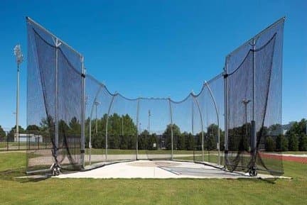 Gill Athletics 8' Barrier Net for NCAA Double Ring Hammer/Discus Cages
