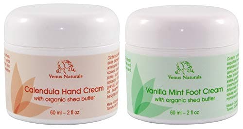 Calendula Hand Cream and Vanilla Mint Foot Cream Combo