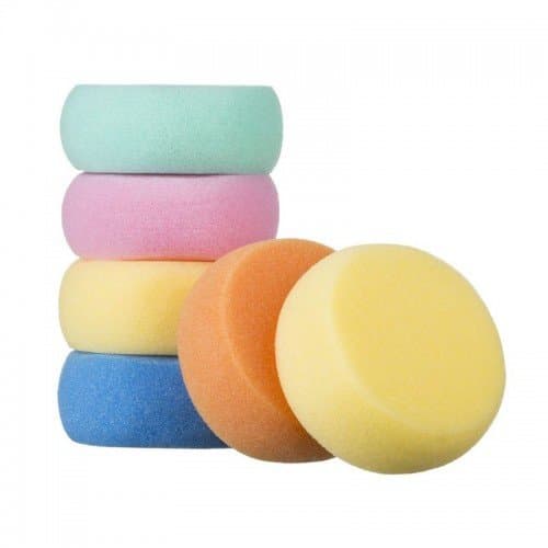 Baby Bath Sponge Round Soft GENTALE and Delicate Round Sponge AKUKU P1131