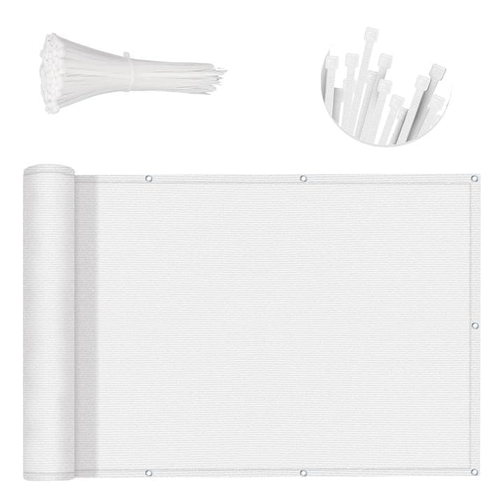 SUNNY GUARD Balcony Deck Privacy Screen Fence, Apartments Railing Screen, Heavy Duty Wind Screen for Outdoor,Deck,Backyard,Patio