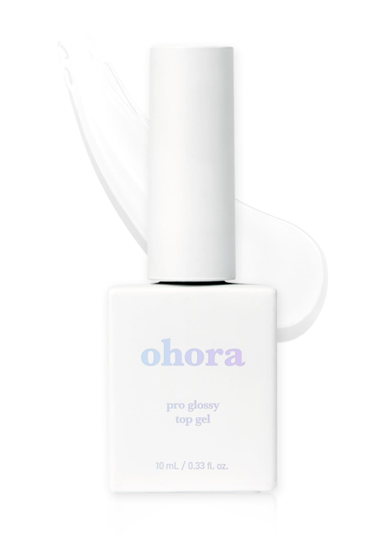 ohora Gel Nail Care (Pro Glossy Top Gel) - Corrects Nail Texture, Easy to Use & Easy to Remove for Semi Cured Nail Strip Application - Professional Salon-Quality for Healthy, Strong Nails