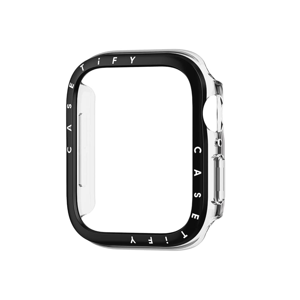 CASETiFY Clear Watch Case - Compatible with Apple Watch Series 10-46mm - Clear Black