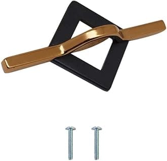 VOLO Rose Gold/Black Drawer Cabinet Knobs/Wardrobe Door Knobs/Cupboard Drawer Pull Handle/Kitchen Drawer Knob (Knob_S-167_Rose Gold, 1 Pcs)