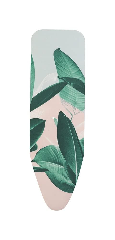 Brabantia 8mm Thick Underlay Ironing Board Cover (B Board/Tropical Leaves) Heat-Resistant, Non-Slip, Cord Fastener