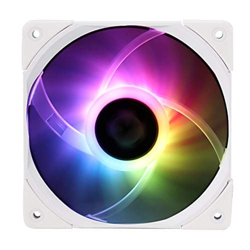 Thermalright C12015W-S cpu fan computer case fan quiet 4pin PWM ARGB PC fan, 15mm Slimline cooler fan, 120mm cpu cooling fan(White)