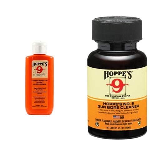 Hoppe's No. 9 Lubricating Oil, 2-1/4 oz. Bottle No. 9 Gun Bore Cleaner, 5 oz. Bottle