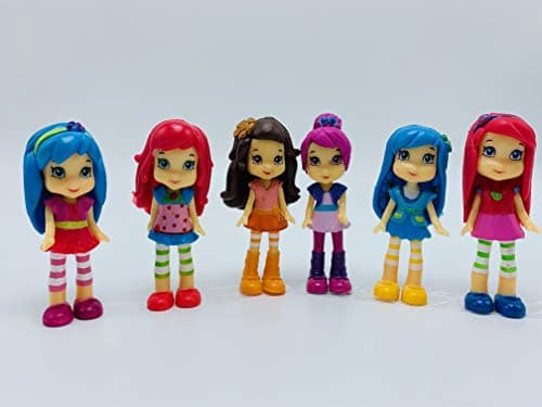 Figure Set Strawberry Shortcake Random 6 Piece Featuring Strawberry Shortcake and World of Friends Figures