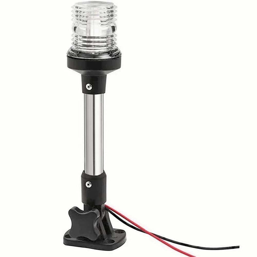 KAOLALI Boat Navigation Light Fold Down LED Marine Boat Anchor Lights All Round 360 Degree 4500K Pure White 12 V~24V