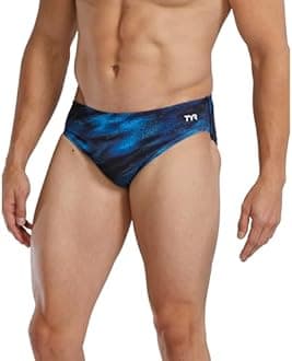 TYR Men's Durafast Elite Racer Brief Swimsuit Swim Briefs
