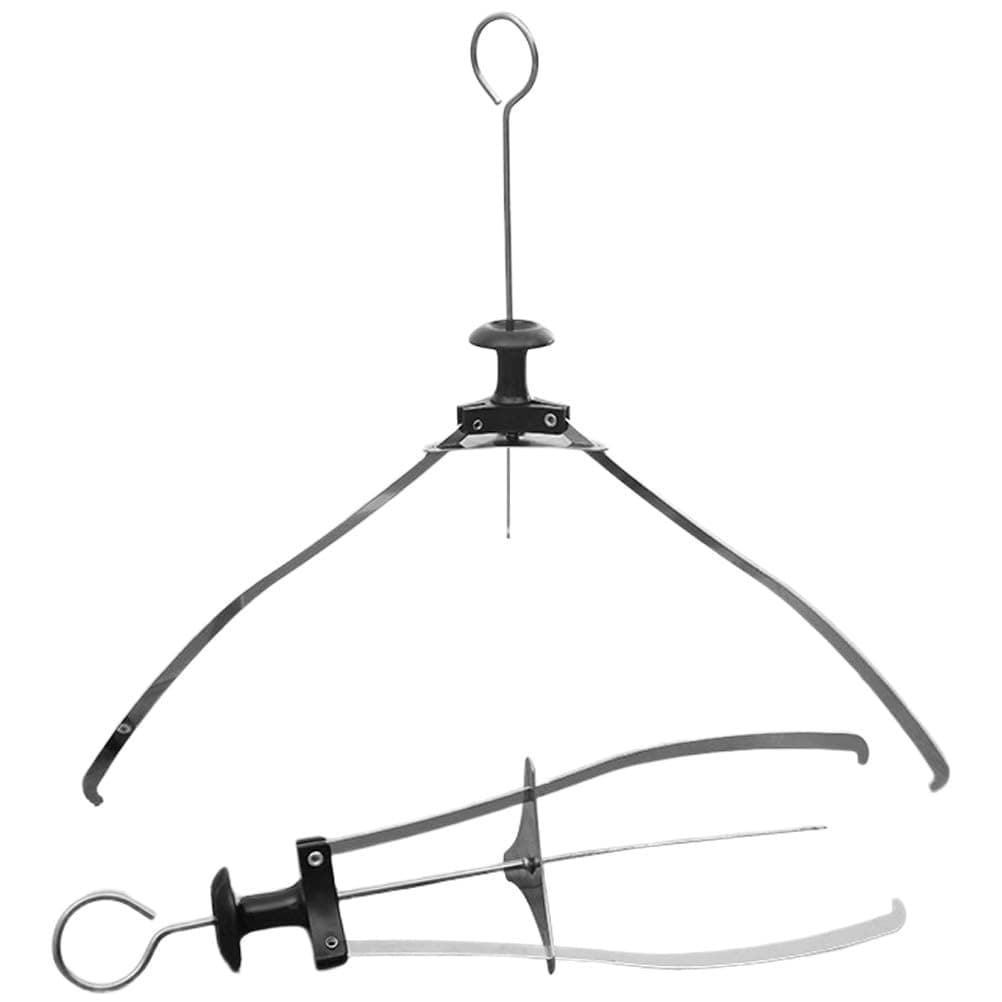 Universal Kitchen Plate Gripper Foldable Hot Dish Lifter Bowl Clip Anti-Scald Plate Holder with Ergonomic Non-Slip Handle for Cooking and Serving