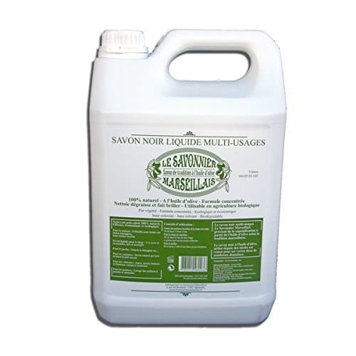 LE SAVONNIER MARSEILLAIS Unscented Black Liquid Soap - 5L