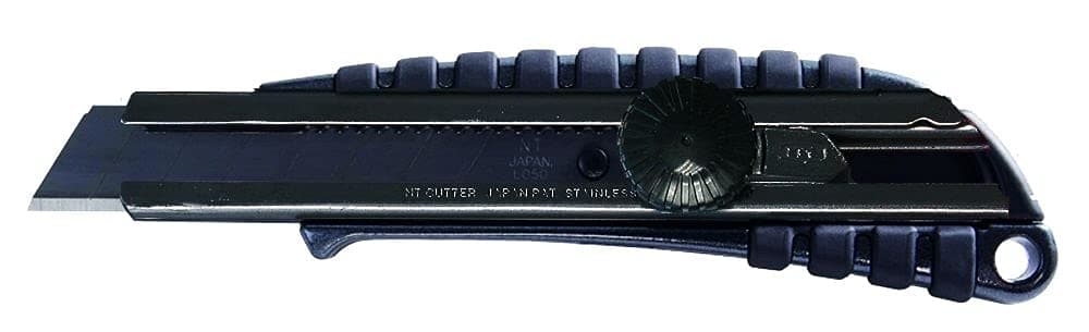 Premium Evolution PMG series Aluminum Die-Cast Cushioned Grip Screw-Lock Utility Knife, With Ultra-Sharp Black Blade (PMGL-EVO2)