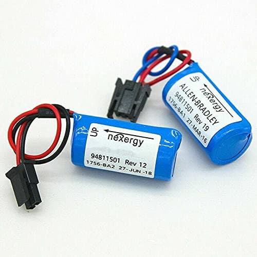 SHENYANG (2 Pack 3V 1200mAh Replacement Battery for Allen Bradley/AB 1756-L1 1756-BA2 BR2/3A-AB, PLC Control