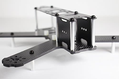 Gorilla QAV210 - Carbon Fiber Quadcopter Frame - Extra Thick 2mm Top Plate - Included LiPo Battery Strap - Version 2.0