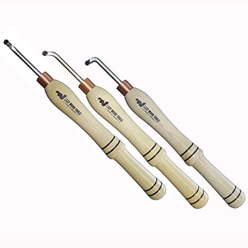 Easy Wood Tools 3 Piece (6504) Mini Hollowers Set for Miniature Hollow Forms #1, 2 and #3 Hollowers Come Equipped with Ci5-NR Patented Negative Rake Carbide Cutters