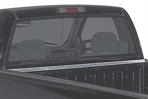 BH2304DP-Front Bed Cap Compatible With Dodge Pickup Truck Diamond Treadbrite Polished Aluminum