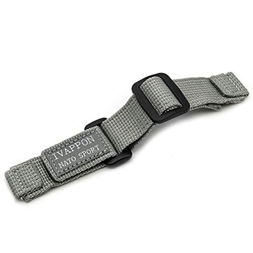 IVAPPON Hook Loop NATO Adjustable Nylon Watch Strap Swiss-Army Style Fastening Watchband