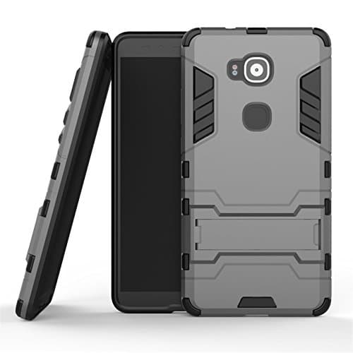 SCIMIN Huawei G8 Case, Huawei GX8 Hybrid Case, Dual Layer Protection Hybrid Rugged Case Hard Shell Cover with Kickstand…