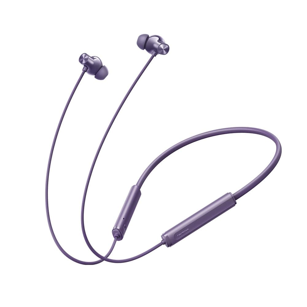 realme Buds Wireless 5 ANC in Ear Bluetooth Headphones, 50dB ANC, 13.6mm Dynamic Bass Driver, 360° Spatial Audio, 45ms Low Latency, Upto 38hrs Playback, IP55 Rating, Dual Device Connection - (Purple)