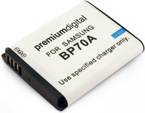 0214-01 Samsung BP70A / BP-70A / EA-BP70A Replacement Camera Battery - Black