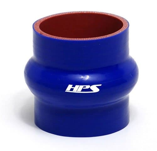 HPS Silicone Hoses HTSHC-400-BLUE Silicone High Temperature 4-ply Reinforced Straight Hump Coupler Hose, 40 PSI Maximum Pressure, 3" Length, 4" ID, Blue