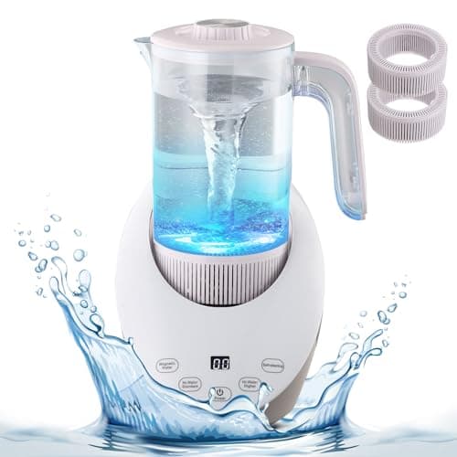 Hydrogen Water Pitcher Hydrogen Water Dispenser with SPE and PEM Concentrator Technology Electrolyzed Water Bottle Hydrogen Water Bottle with Calcium Sulfite Filt