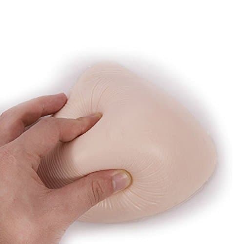 1 Piece Silicone Breast Forms Mastectomy Bra Pads Silicone Breast Enhancer Pads (D: about 500g)