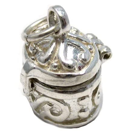 Welded Bliss Sterling 925 Silver Pill box opening Charm (not full size pill box- see size). WBC1105