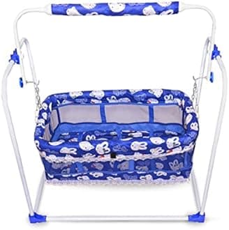 AVANI METROBUZZ Baby Swing Cradle Comfortable Sleep with Mosquito Net for 0-13 Months Infant & Toddlers, Newborn Babies (Blue)