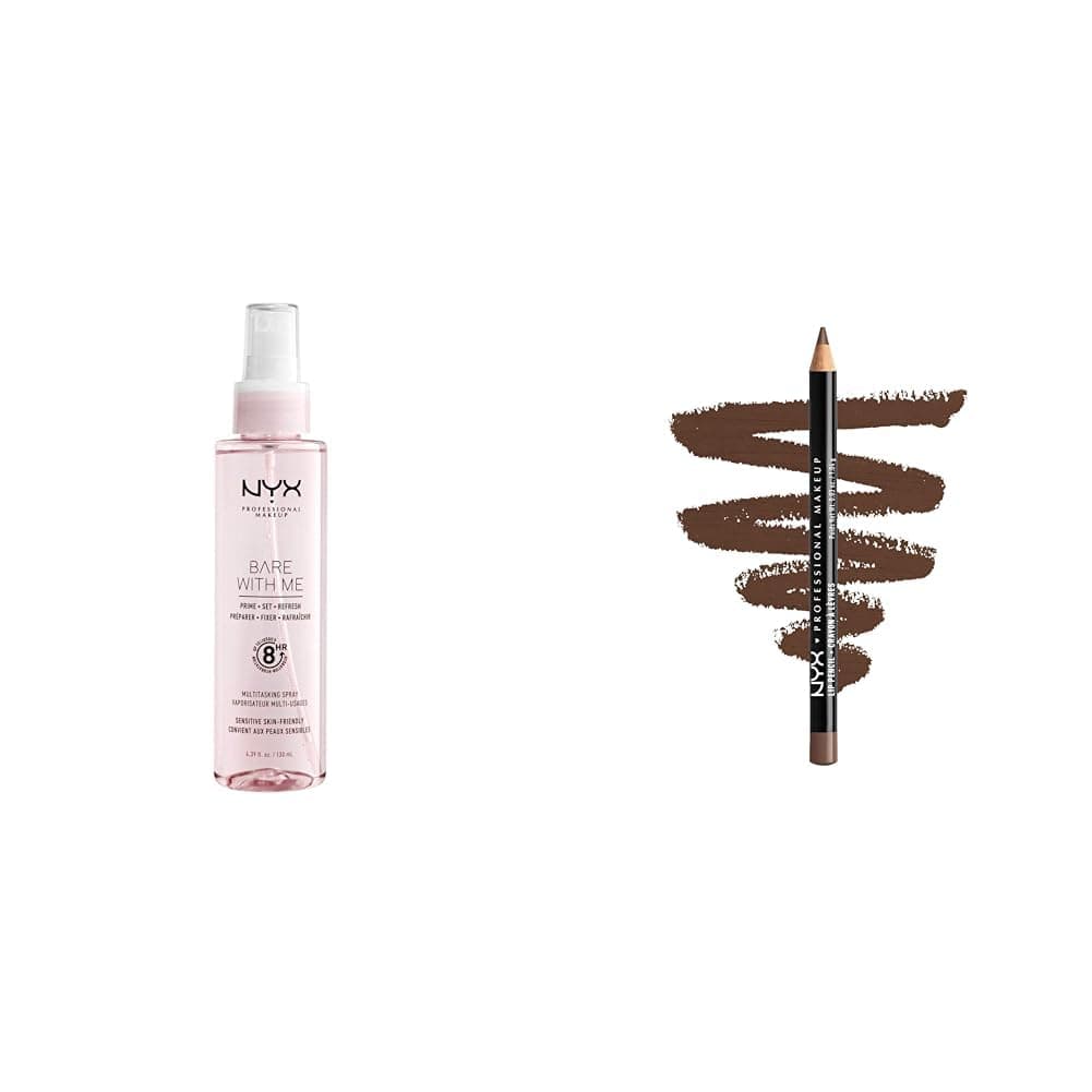 Bare With Me Primer & Setting Spray and Slim Lip Pencil - Espresso