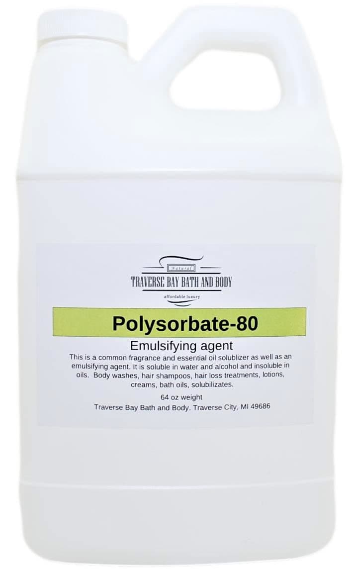 Polysorbate 80, 64oz T-MAZ 80, Tween 80 100% pure Surfactant & Emulsifier. Made in the USA1/2 Gallon safety sealed container