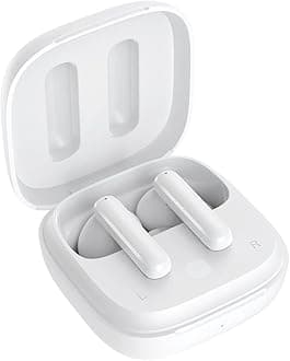 T13 ANC Active Noise Cancelling Wireless Earbuds, Bluetooth 5.3 Headphones with 30H Playtime Charging Case, IPX5 Waterproof Ear Buds for iPhone and Android, White