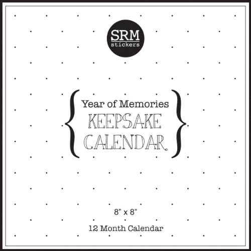 SRM Keepsake Calendar 8"X8" 1 pcs sku# 1077892MA