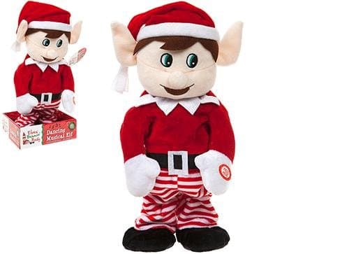 Elves Behavin Badly 14" (36cm) Red Dancing Musical Elf - Novelty Decorations