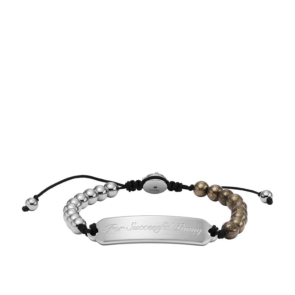 Diesel Bracelet for Men, 17.5 cm - 25 cm Silver Stainless Steel Bracelet, DX1069710