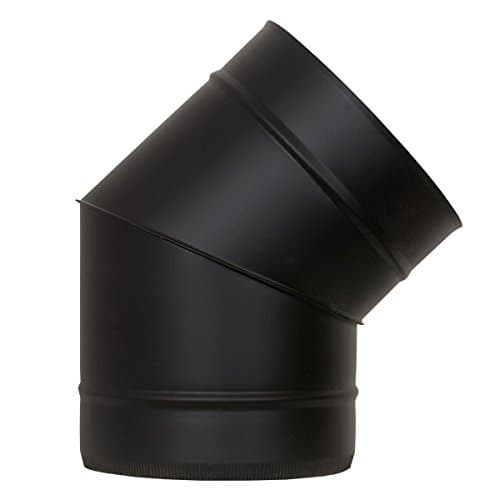 SHIELDMASTER 5" (125mm) 45 Degree Elbow Twin Wall Insulated Flue Pipe Inc Loc.