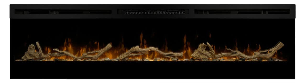 Driftwood and River Rock Accessory for 74" Prism Series Linear Fireplaces (Model: LF74DWS-KIT)