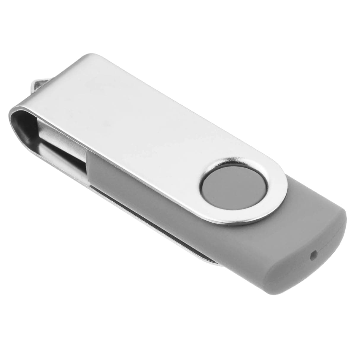 1GB USB Flash Drive 1PCS EASTBULL USB 2.0 Drive Swivel USB Stick Memory Stick Metal Pen Drive (Grey)