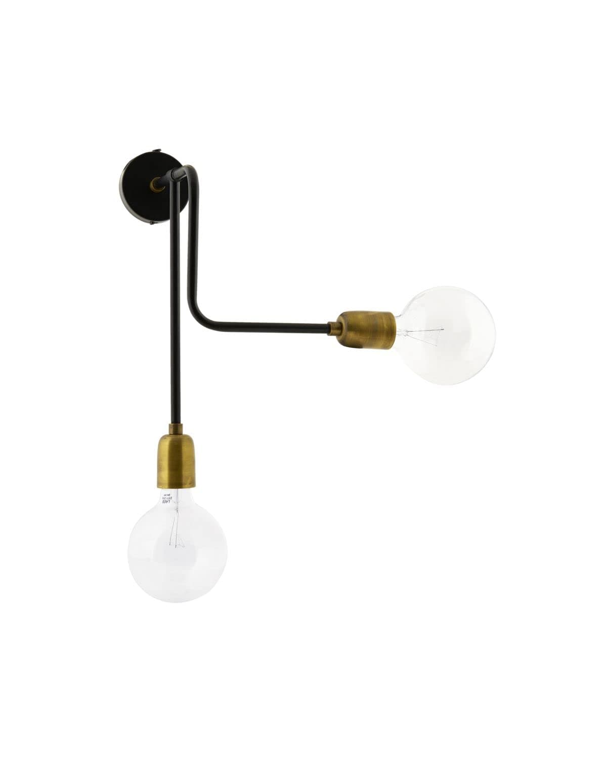 House Doctor Wall Lamp Molecular, Black/Brass Plated