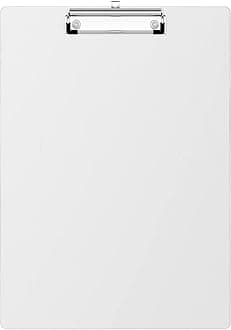 Hongri Aluminum Clipboard, Silver Clip Board, Metal Construction Clipboards with Low Profile Metal Clip, 12.5 x 9 Inch Letter Size, Office Supply, Contractor Clipboard.(Silver)