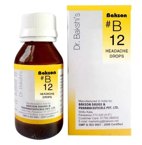 Baksons B12 Headache Drop