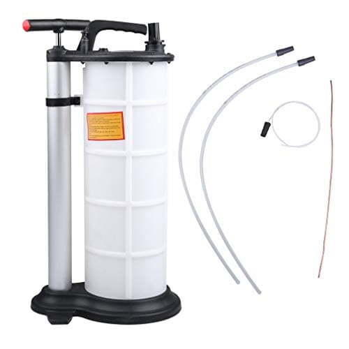 CATUO 9 Liter Fluid Evacuator with 3 Tubes, Universal Heavy Duty Manual Oil Pump Extractor Fluid Transfer for DIY Oil Change - 9L