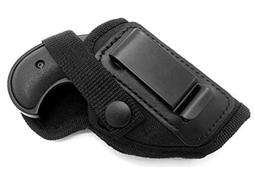 Right Hand Inside or Outside Pants Concealment Holster with Body Shield for Big BORE Derringer Cobra CB22 CB32M CB38, Davis D38, 2.75" Barrel NO Trigger Guard