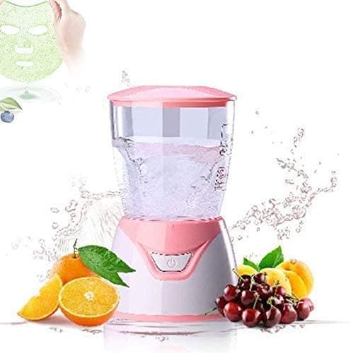 Face Mask Maker, Face Mask Machine, DIY Facial Mask Maker for Collagen Fruit Vegetable Automatic Face Cream Making, Fresh Collagen Beauty Machine Operate Full Automatic Beauty Machine (T-Pink)