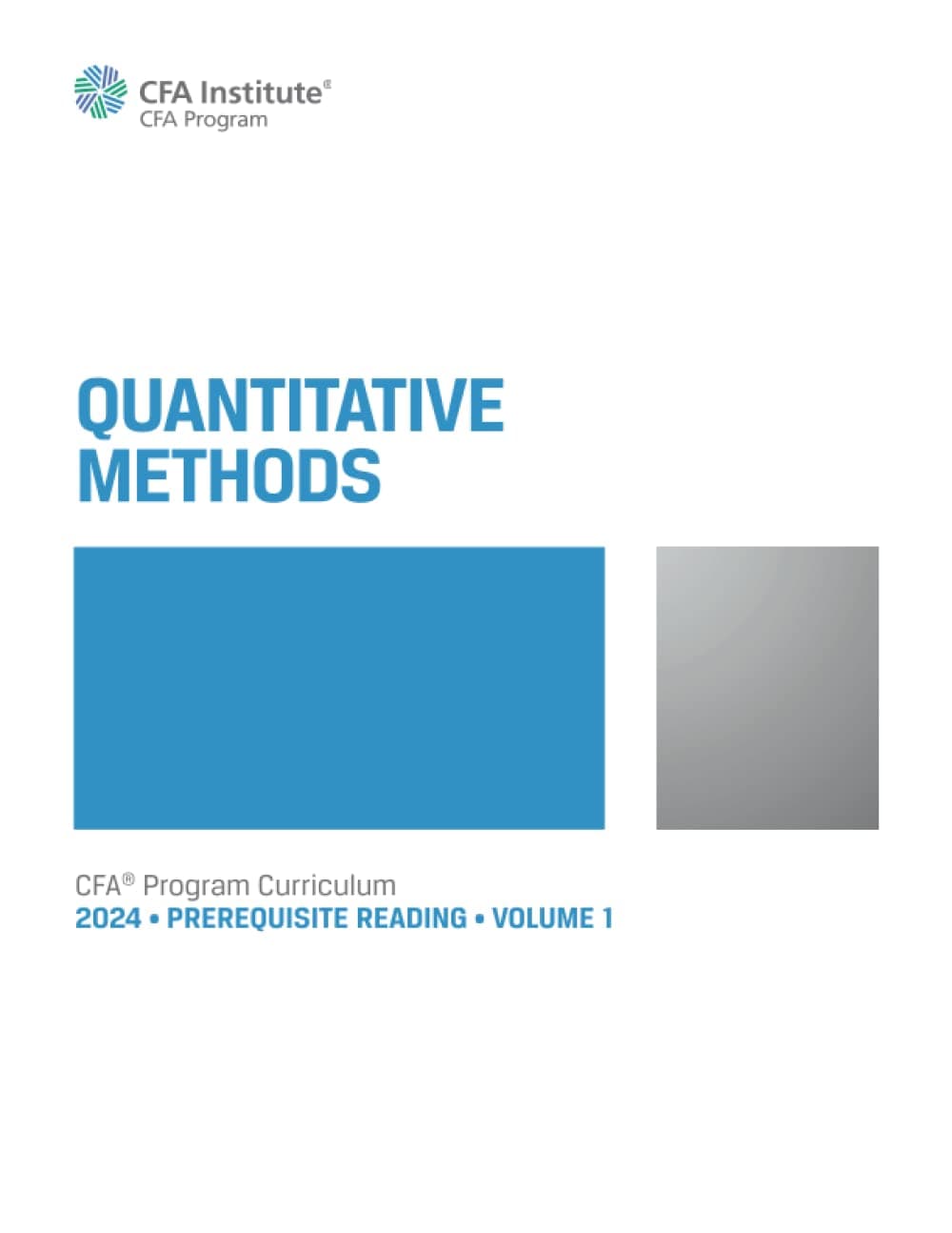 2024 CFA® Program Prerequisite Reading Volume 1: Quantitative Methods (2024 CFA® Program Prerequisite Readings)